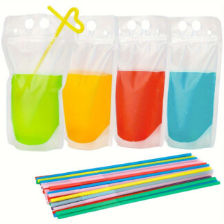 BOLSA SUERO 700ML C/ POPOTE 10 PZS