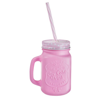 MASON JAR LABRADO ROSA 1422