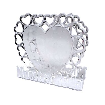 SERVILLETERO CORAZON BODA 12PZS