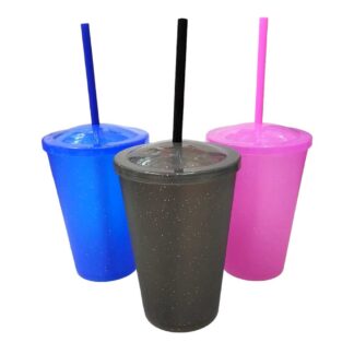 VASO FESTILANDIA COLOR C/ T Y POPOTE